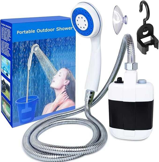 Portable Camping Shower USB Rechargeable Outdoor Shower