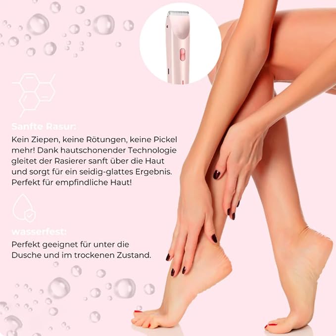 Vamaro SilkySplash waterproof women shaver USB C