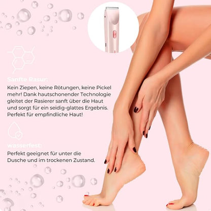 Vamaro SilkySplash waterproof women shaver USB C