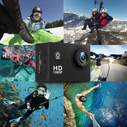 Waterproof action camera for diving and outdoor adventures