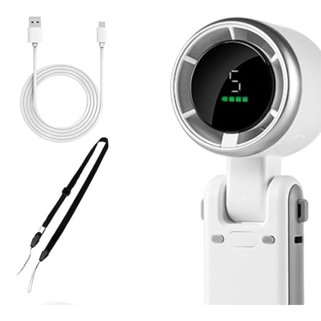 Handheld Foldable Digital Mist Fan