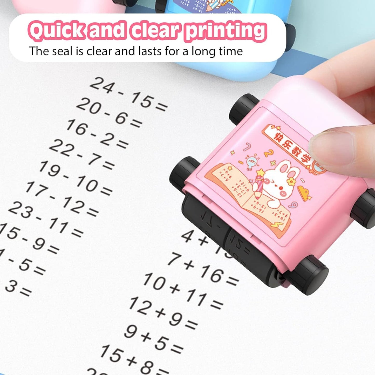 Reusable Math Roller Stamp